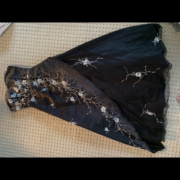 Black Dress for prom or special occasions - sz2, 5’1 - Picture 2 of 6